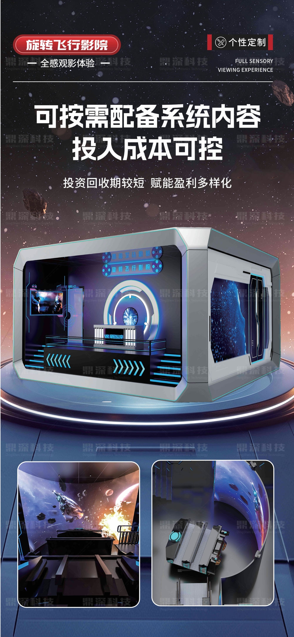 裸眼5D旋轉飛行影院