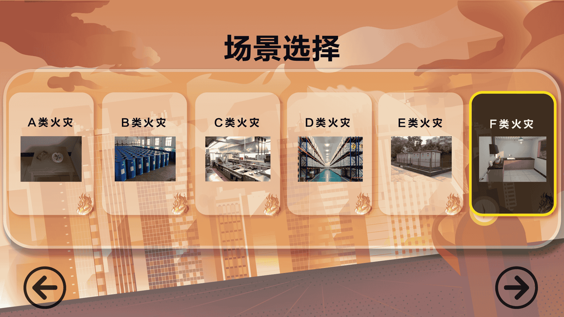 多場景仿真滅火設備
